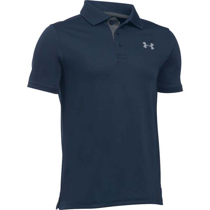 Boys 8-20 Under Armour Performance Polo, Size: Small, Dark Blue