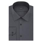 Men's Arrow Slim-fit Poplin Wrinkle-free Dress Shirt, Size: Xl-36/37, Grey Other