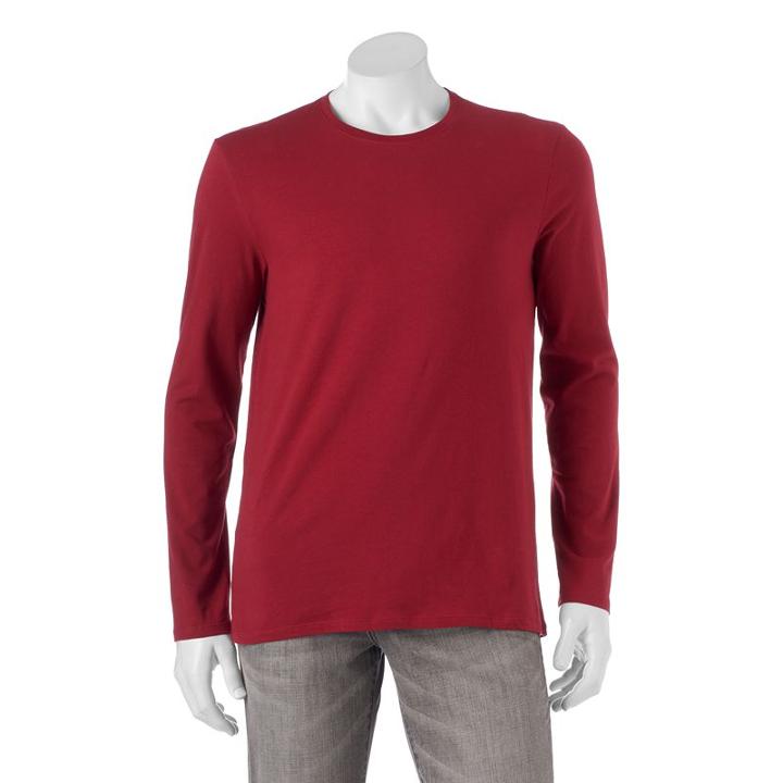 Men's Apt. 9&reg; Modern-fit Core Solid Tee, Size: Xl, Red