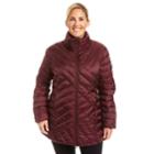 Plus Size Champion Packable Puffer Coat, Women's, Size: 2xl, Dark Red