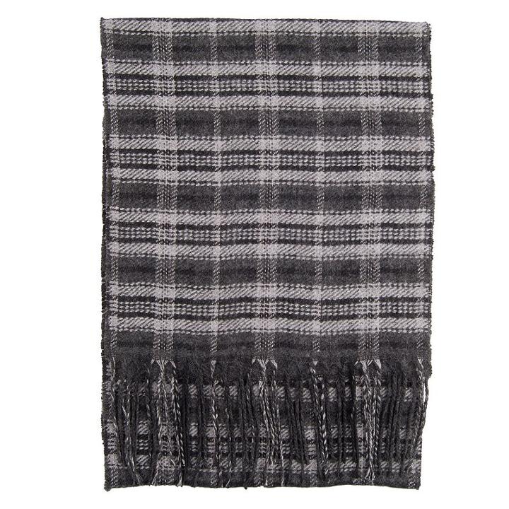 Men's Dockers Reversible Plaid Scarf, Grey (charcoal)