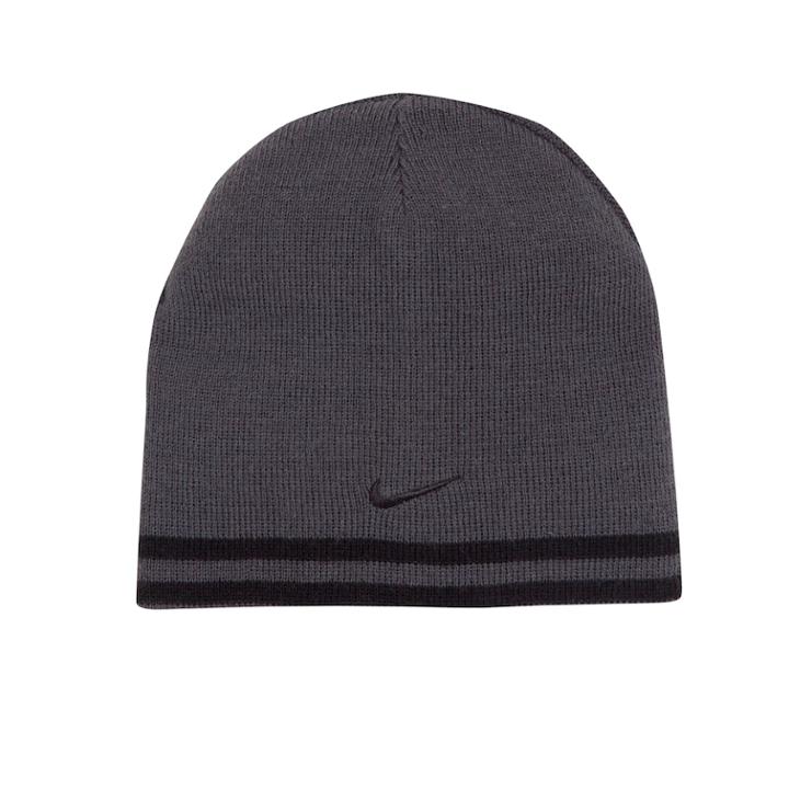 Nike Reversible Striped Beanie Hat, Boy's, Med Grey