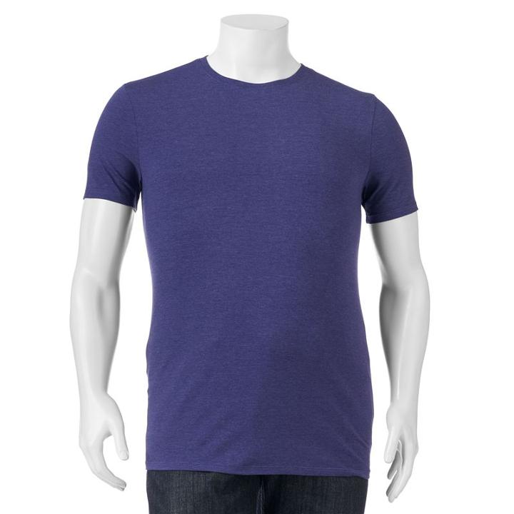 Big & Tall Apt. 9 Core Solid Crewneck Tee, Men's, Size: Xxl Tall, Blue