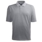 Men's Antigua Xtra-lite Desert-dry Solid Performance Polo, Size: Xl, Grey