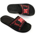 Adult Nebraska Cornhuskers Slide Sandals, Size: Small, Black