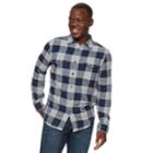 Men's Sonoma Goods For Life&trade; Modern-fit Plaid Flannel Button-down Shirt, Size: Xl, Med Grey