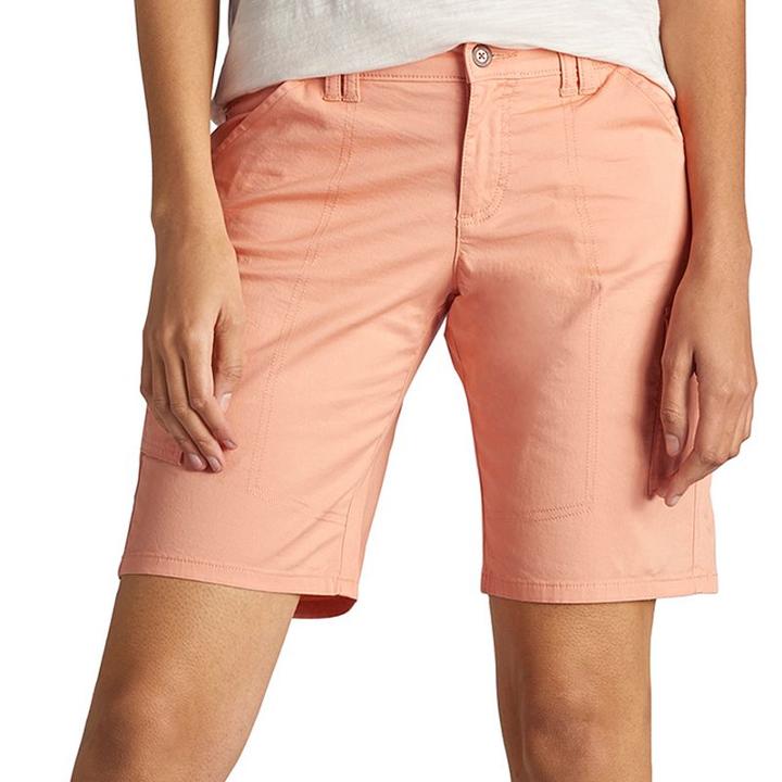 Women's Lee Henley Bermuda Shorts, Size: 12 Avg/reg, Lt Orange