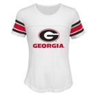 Girls 7-16 Georgia Bulldogs Team Pride Burnout Tee, Size: M 10-12, White
