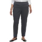 Plus Size Croft & Barrow&reg; Effortless Stretch Pull-on Pants, Women's, Size: 24w T/l, Dark Grey