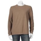 Men's Croft & Barrow&reg; Easy-care Fleece Crewneck Sweatshirt, Size: Large, Lt Brown