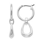 Napier Polished Drop Earrings, Women's, Silver