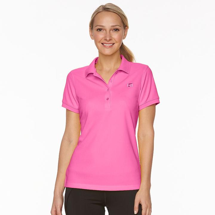 Women's Loudmouth Golf Essential Golf Polo, Size: Small, Brt Pink