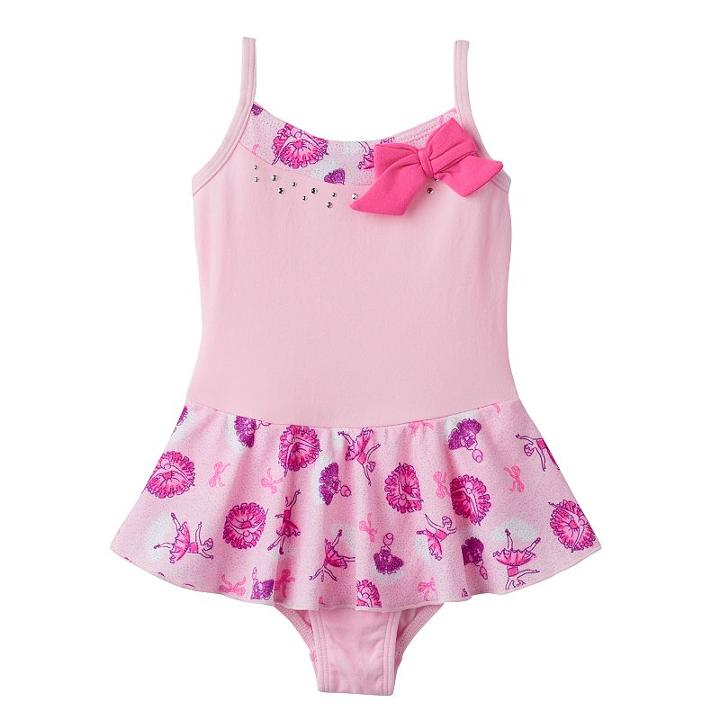 Toddler Girl Jacques Moret Glitter Ballerina Cami Skirtall Leotard, Size: 5t, Pink