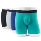 Men's Fruit Of The Loom Signature 4-pack Micromesh Breathable Boxer Briefs, Blue