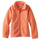 Baby Girl Columbia Three Lakes Fleece Jacket, Size: 6-12months, Orange Oth