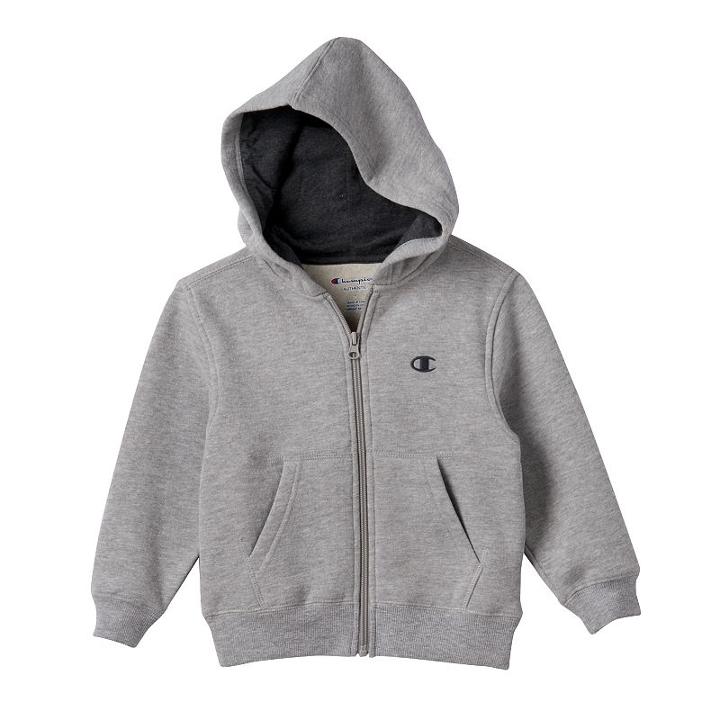 Boys 4-7 Champion Fleece-lined Solid Hoodie, Boy's, Size: 5, Light Grey
