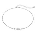 Lc Lauren Conrad Cubic Zirconia Marquise Choker Necklace, Women's, Silver