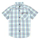 Boys 4-7 Hurley Plaid Raglan Button Down Shirt, Size: 7, White Oth