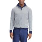 Men's Chaps Classic-fit Easy-care Knit Quarter-zip Pullover, Size: Medium, Blue (navy)