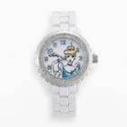 Disney Princess Cinderella Women's Crystal Watch, White