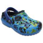 Crocs Classic Lined Graphic Kids' Clogs, Kids Unisex, Size: 12, Dark Blue