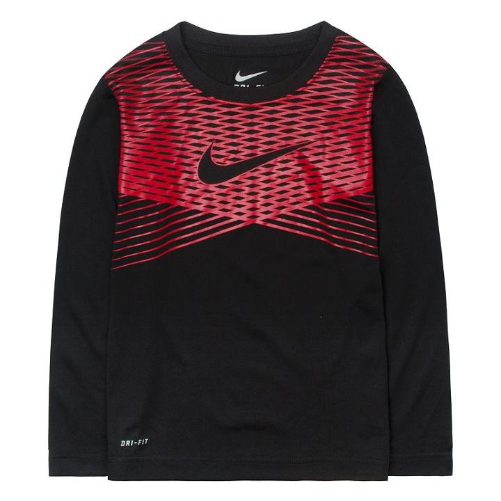 Boys 4-7 Nike Striped Dri-fit Tee, Boy's, Size: 6, Grey (charcoal)
