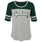 Girls 7-16 Michigan State Spartans Fan-tastic Tee, Size: M 10-12, Grey