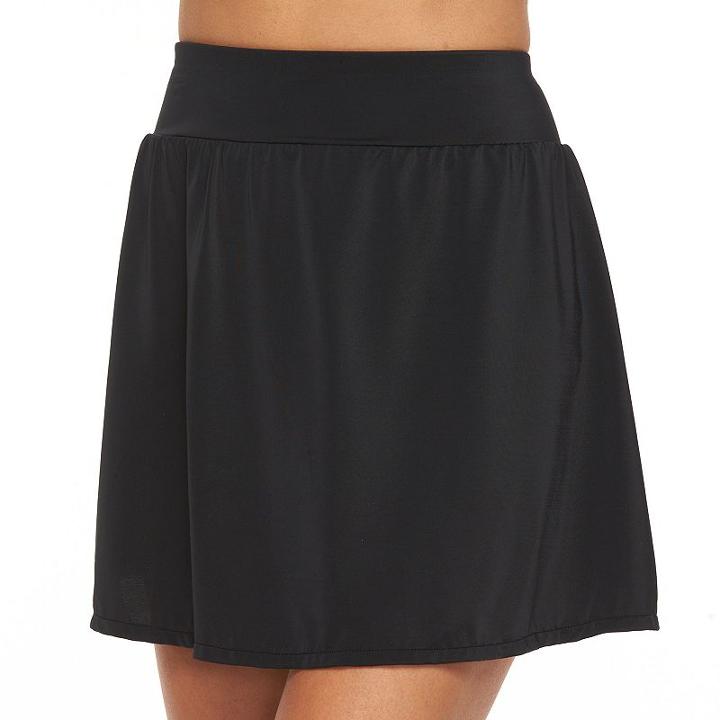 Women's Trimshaper Body Sculptor Skirtini Bottoms, Size: 6, Black