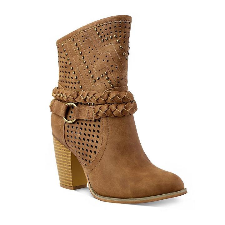 Olivia Miller Steinway Women's Ankle Boots, Girl's, Size: 7, Med Brown