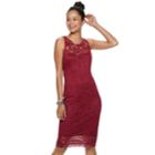 Juniors' Liberty Love Lace Bodycon Dress, Teens, Size: Xl, Drk Purple