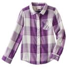 Girls 4-10 Jumping Beans&reg; Long Sleeve Sparkle Button-front Shirt, Size: 6x, Lt Beige