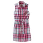 Girls 7-16 & Plus Size So&reg; Plaid Sleeveless Shirt Dress, Size: Xxl/16, White