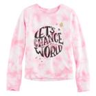 Girls 7-16 & Plus Size Mudd&reg; Graphic Pullover Sweatshirt, Size: 7-8, Brt Pink