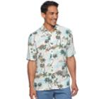 Men's Batik Bay Classic-fit Tropical Soft Touch Pocket Button-down Shirt, Size: Large, Turquoise/blue (turq/aqua)