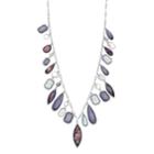 Dana Buchman Simulated Abalone Charm Necklace, Women's, Purple