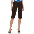 Women's Croft & Barrow&reg; Utility Skimmer Shorts, Size: 12, Dark Brown