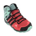 Adidas Outdoor Terrex Ax2r Mid Climaproof Girls' Waterproof Hiking Shoes, Size: 2, Med Pink