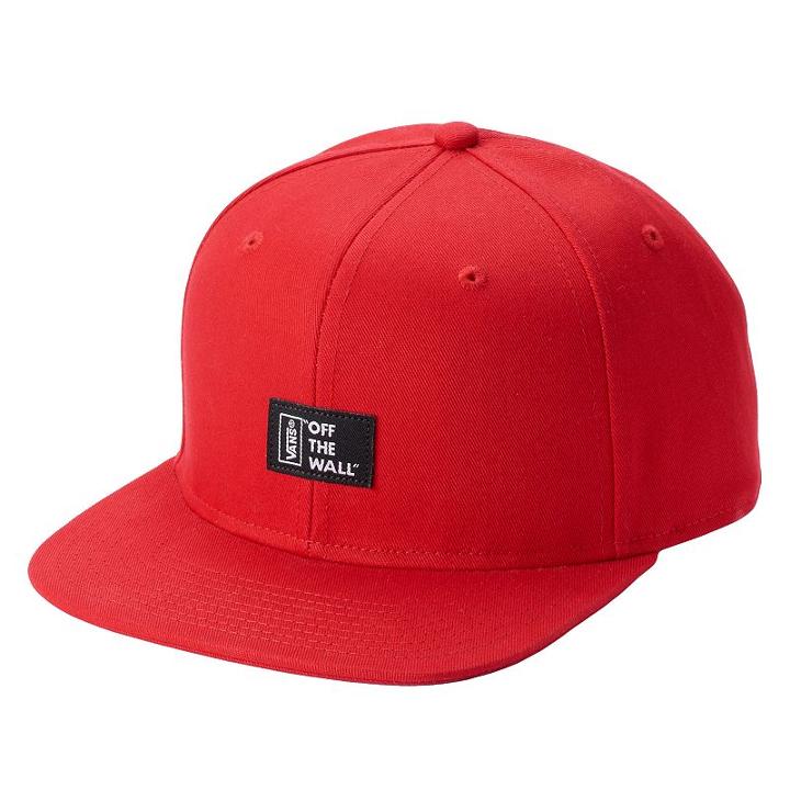 Men's Vans Off The Wall Snapback Cap, Dark Red
