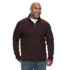Big & Tall Van Heusen Flex Classic-fit Quarter-zip Sweater, Men's, Size: Xxl Tall, Brt Red