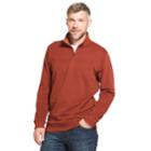 Men's Arrow Saranac Classic-fit Fleece Quarter-zip Pullover Sweater, Size: Xxl, Med Orange
