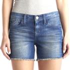 Rock & Republic, Women's &reg; Hula Zipper Accent Jean Shorts, Size: 8, Med Blue
