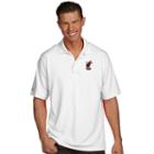 Men's Antigua Miami Heat Pique Xtra-lite Polo, Size: 3xl, White Oth