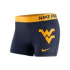 Women's Nike West Virginia Mountaineers Pro 3-inch Shorts, Size: Small, Black
