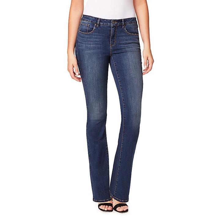 Women's Miracle Jean Desire Slimming Bootcut Jeans, Size: 12, Dark Blue
