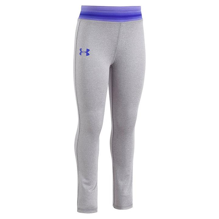 Girls 4-6x Under Armour Blurred Stripe Yoga Pants, Size: 6, Oxford