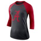 Women's Nike Alabama Crimson Tide Baseball Tee, Size: Small, Grey