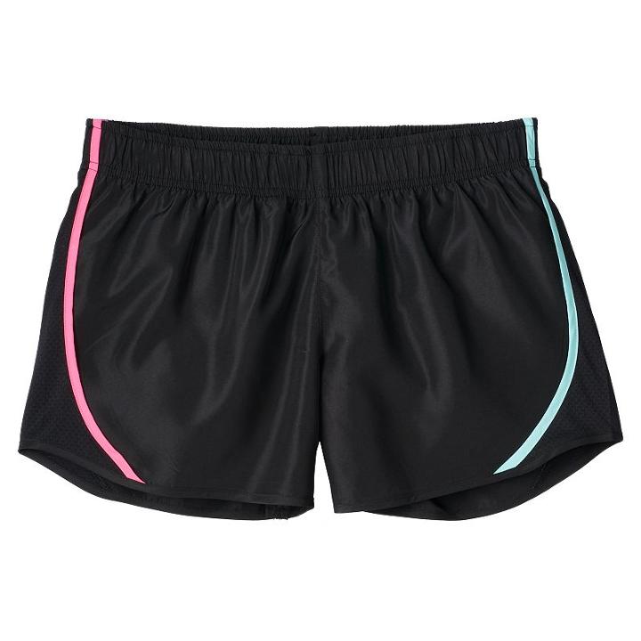 Girls 7-16 & Plus Size So&reg; Woven Running Shorts, Girl's, Size: 16, Black