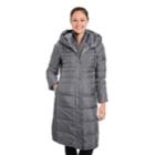 Women's Fleet Street Hooded Long Down Puffer Coat, Size: Medium, Grey