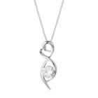 Forever Brilliant Sterling Silver 3/4 Carat T.w. Lab-created Moissanite Infinity Pendant, Women's, Size: 18, White