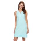Women's Caribbean Joe Slubbed Tank Dress, Size: Xl, Light Blue